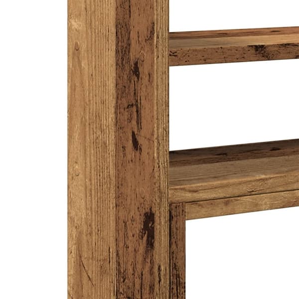 vidaXL Justerbar bordhylle gammelt tre 40x17x41 cm konstruert tre
