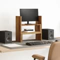 Miniatyrbilde 2 av 11: vidaXL Justerbar bordhylle gammelt tre 40x17x41 cm konstruert tre