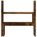 Miniatyrbilde 5 av 11: vidaXL Justerbar skrivebordshylle røkt eik 40x17x41 cm konstruert tre