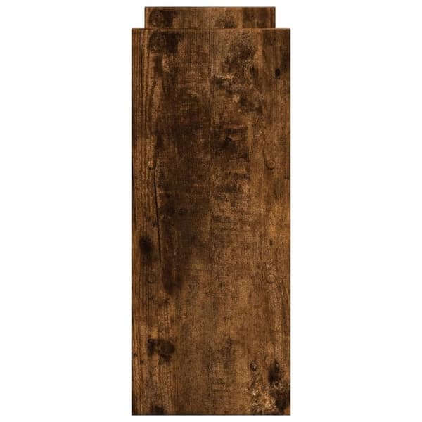 vidaXL Justerbar skrivebordshylle røkt eik 40x17x41 cm konstruert tre