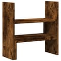 Miniatyrbilde 1 av 11: vidaXL Justerbar skrivebordshylle røkt eik 40x17x41 cm konstruert tre