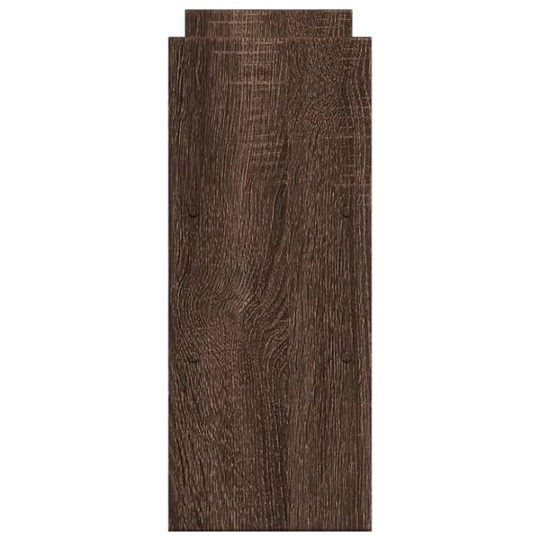 vidaXL Skrivbordshylla justerbar brun ek 40x17x41 cm konstruerat trä
