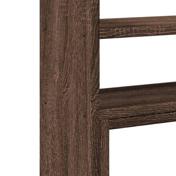 vidaXL Skrivbordshylla justerbar brun ek 40x17x41 cm konstruerat trä