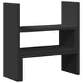 Miniatyrbilde 3 av 11: vidaXL Justerbar skrivebordshylle svart 40x17x41 cm konstruert tre