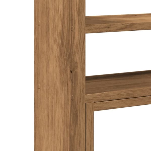 vidaXL Justerbar bordhylle artisan eik 40x17x41 cm konstruert tre