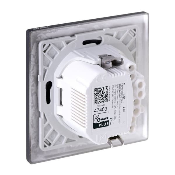 Fibaro FGWDSEU-221-8 elbrytare Smart switch Svart