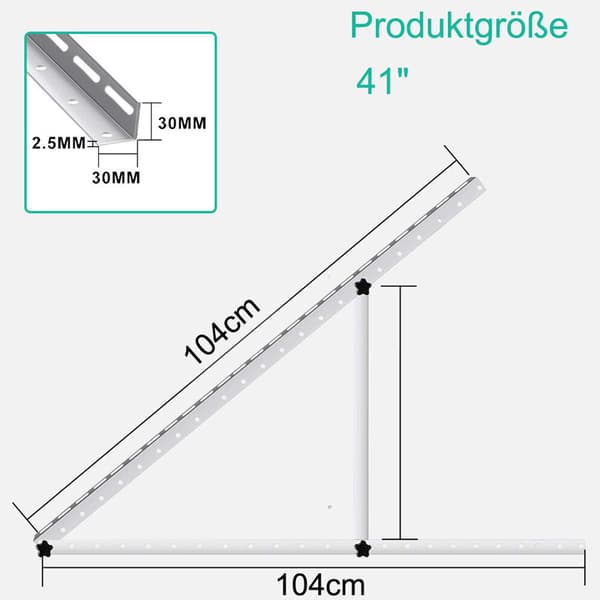 INF Trekantbeslag til solpanel i aluminium