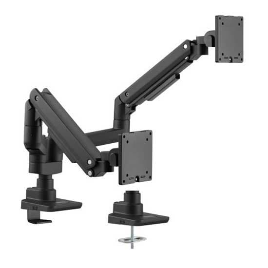 Equip 17-35´´ 20kg Max Dobbelt Skærmholder Søvfarvet Sort