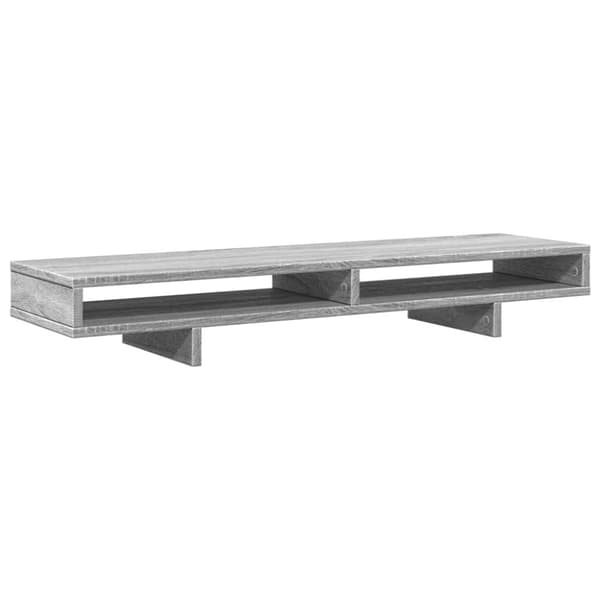 vidaXL Skjermstativ grå sonoma 100x27x15 cm konstruert tre