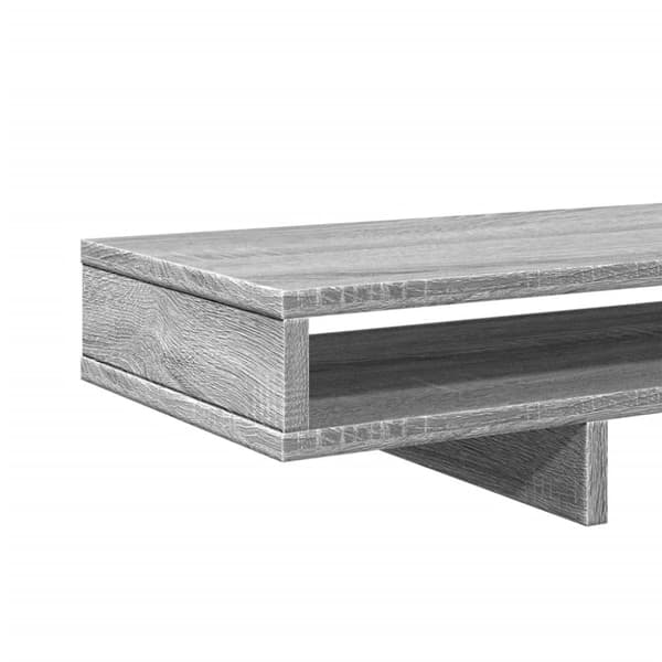 vidaXL Skjermstativ grå sonoma 100x27x15 cm konstruert tre
