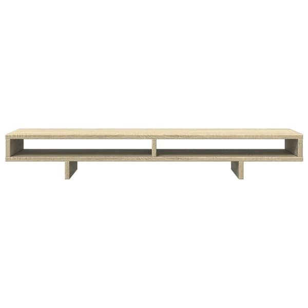 vidaXL skærmstander 100x27x15 cm konstrueret træ sonoma-eg
