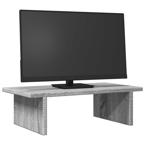 vidaXL skærmholder 50x27x15 cm konstrueret træ grå sonoma