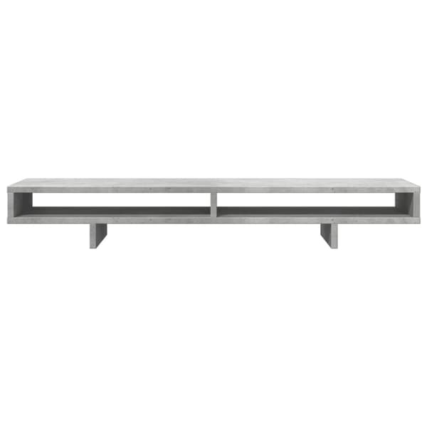 vidaXL skærmstander 100x27x15 cm konstrueret træ betongrå
