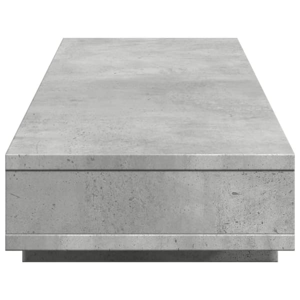 vidaXL skærmstander 100x27x15 cm konstrueret træ betongrå