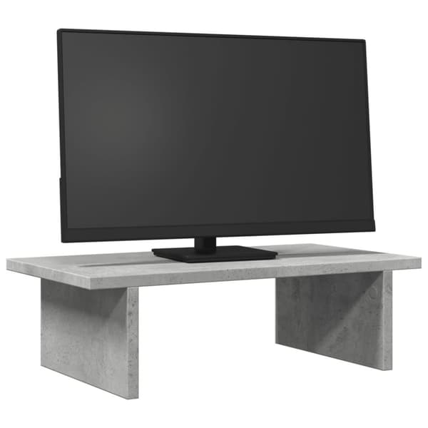 vidaXL Skärmställ betonggrå 50x27x15 cm konstruerat trä