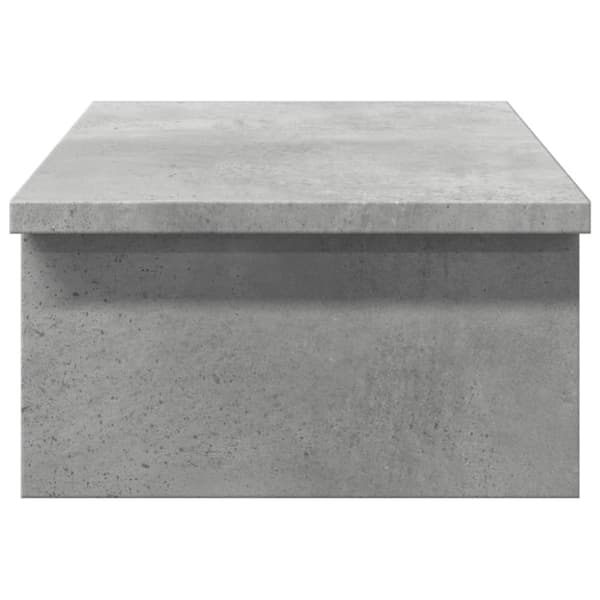 vidaXL Skärmställ betonggrå 50x27x15 cm konstruerat trä