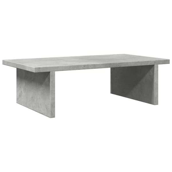 vidaXL Skärmställ betonggrå 50x27x15 cm konstruerat trä