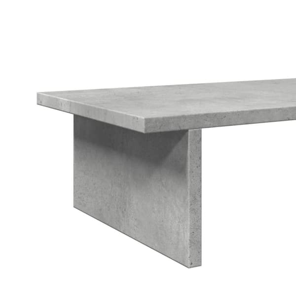 vidaXL Skärmställ betonggrå 50x27x15 cm konstruerat trä