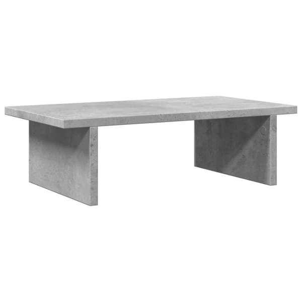 vidaXL Skärmställ betonggrå 50x27x15 cm konstruerat trä