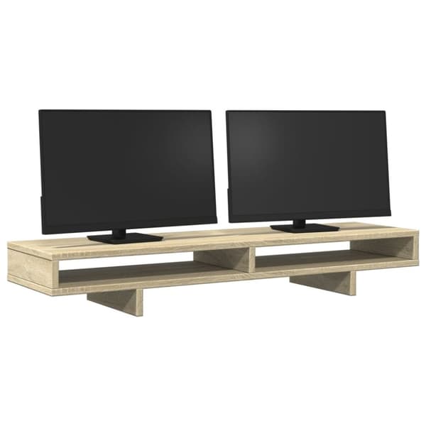 vidaXL Skärmställ sonoma-ek 100x27x15 cm konstruerat trä