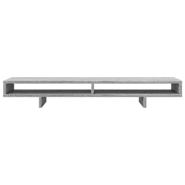 vidaXL skærmstander 100x27x15 cm konstrueret træ grå sonoma-eg