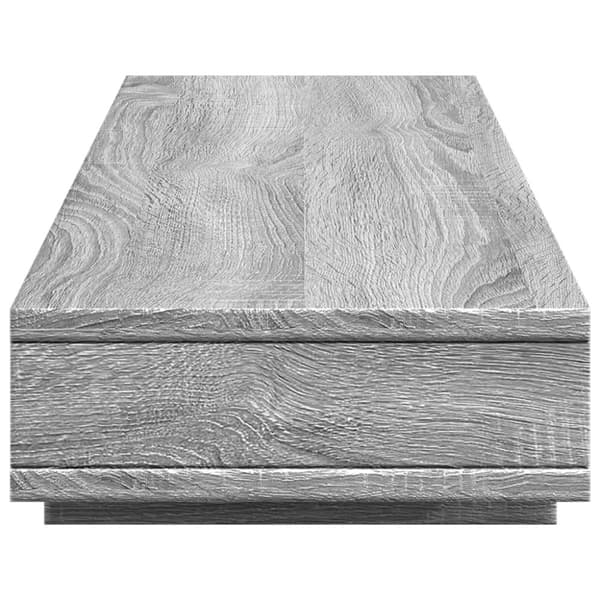 vidaXL skærmstander 100x27x15 cm konstrueret træ grå sonoma-eg