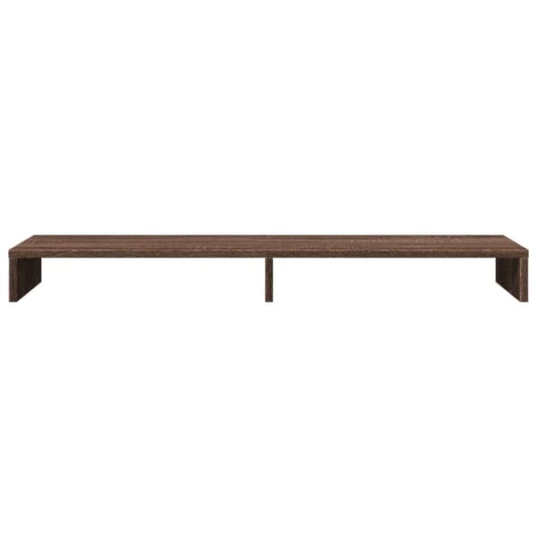 vidaXL Näyttöteline savutammi 100x27x10 cm tekninen puu
