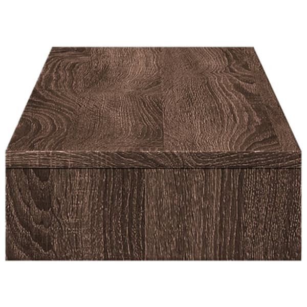 vidaXL Näyttöteline savutammi 100x27x10 cm tekninen puu
