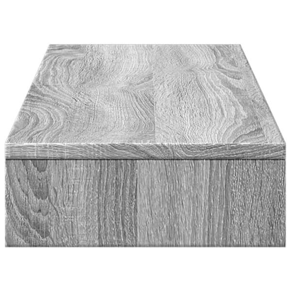 vidaXL skærmholder 100x27x10 cm konstrueret træ grå sonoma