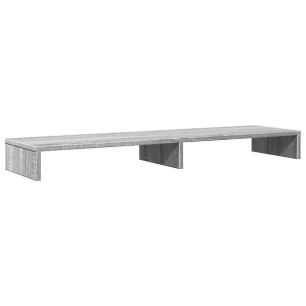 vidaXL skærmholder 100x27x10 cm konstrueret træ grå sonoma