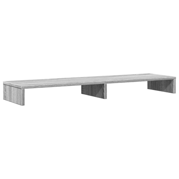 vidaXL skærmholder 100x27x10 cm konstrueret træ grå sonoma