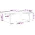 Miniatyrbillede 10 af 10: vidaXL skærmholder 50x27x15 cm konstrueret træ betongrå