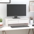 Miniatyrbild 1 av 2: Skärmställ vit 50x27x15 cm massiv furu