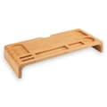 Miniatyrbild 6 av 9: Ergonomisk Bambuskärmsstativ & Organisatör – Monitorstativ för en Smartare Arbetsplats