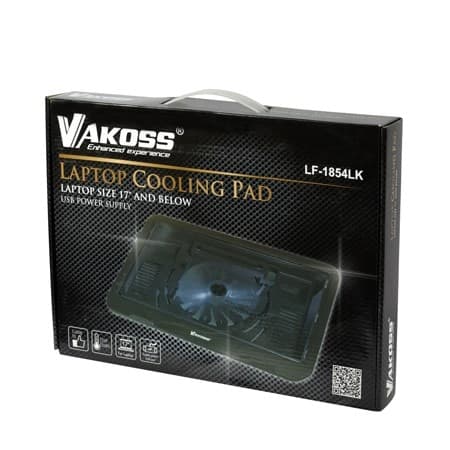Vakoss LF-1854LK kølepude til notebook 43,2 cm (17") Sort