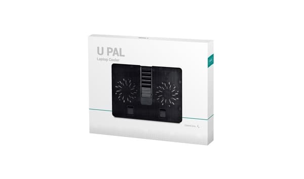DeepCool U PAL bærbar kølepude 39,6 cm (15,6") 1000 RPM Sort