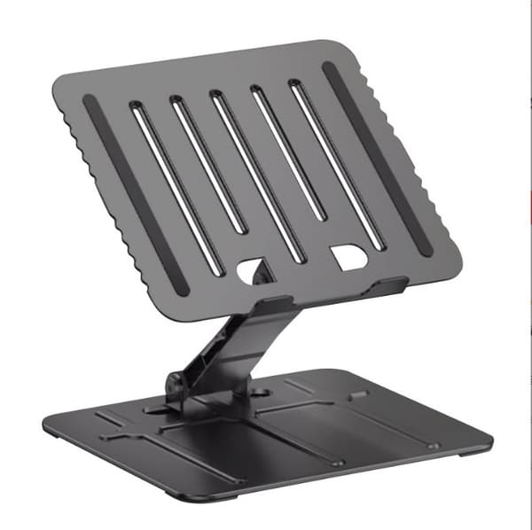 INF laptop stativ til skrivebord, ergonomisk aluminium laptop stativ