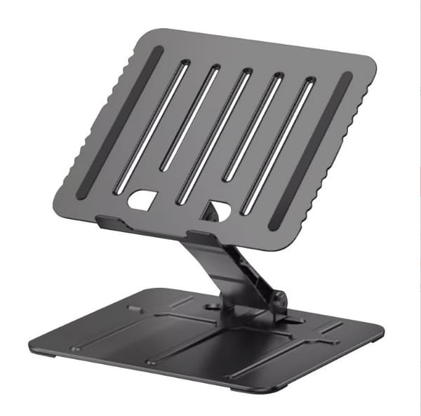 INF laptop stativ til skrivebord, ergonomisk aluminium laptop stativ
