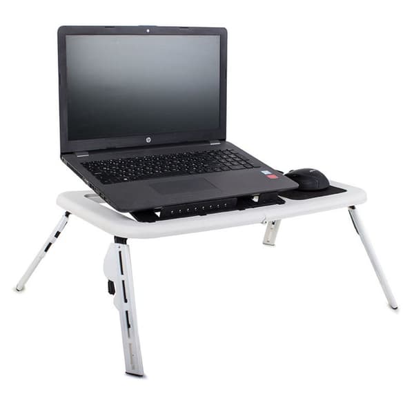 Hopfällbart Laptopbord med Kylning | Laptop Sängbord