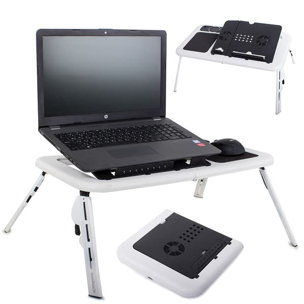 Hopfällbart Laptopbord med Kylning | Laptop Sängbord