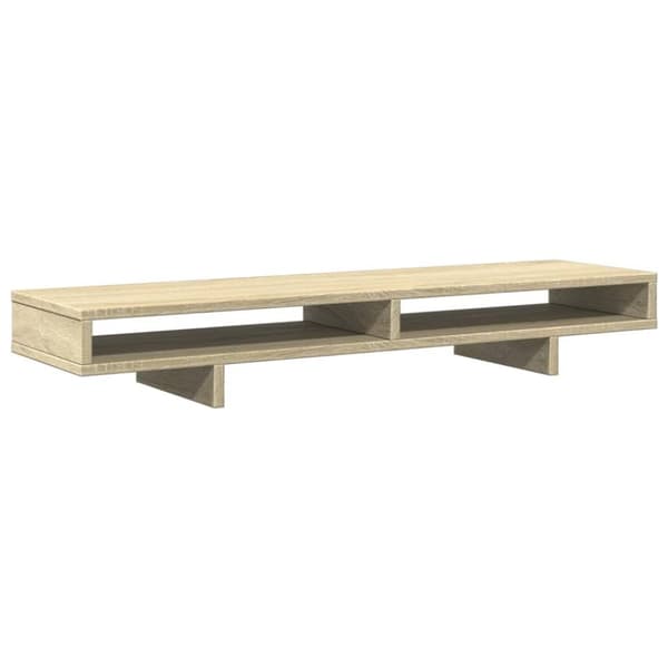 Skärmställ sonoma-ek 100x27x15 cm konstruerat trä