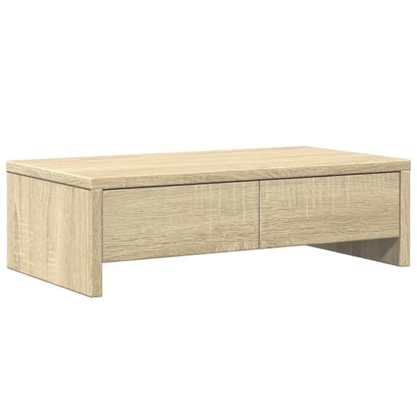 Skärmställ med lådor sonoma-ek 50x27x15 cm konstruerat trä