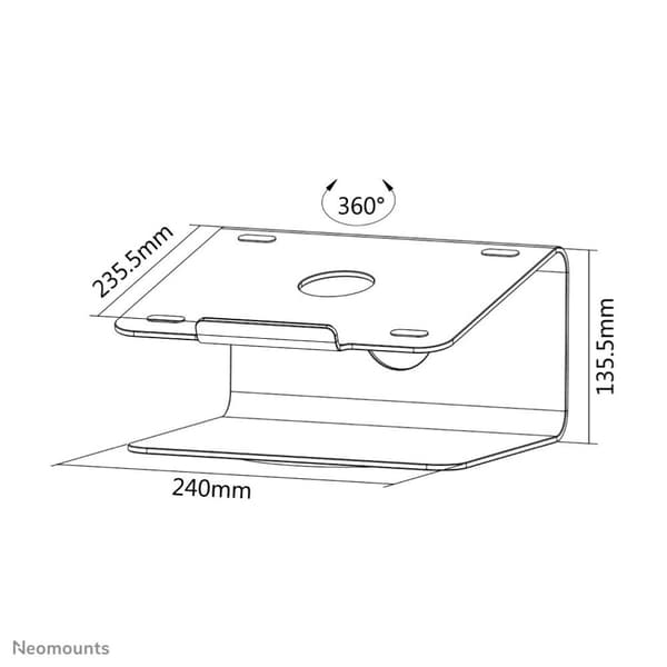 Neomounts NSLS050 Laptop-stativ 10-17" - drejelig - universal