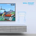 Miniatyrbilde 4 av 6: INF Switch2 Konsoll Veggfeste Brakett med Spillagring Hvit