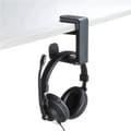 Miniatyrbillede 3 af 4: INF Skrivebordsklemme Hovedtelefonholder 360° Roterende Headsetholder Sort