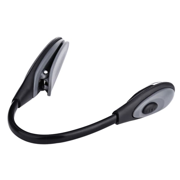 LED-läslampa med clips och flexibel svanhals