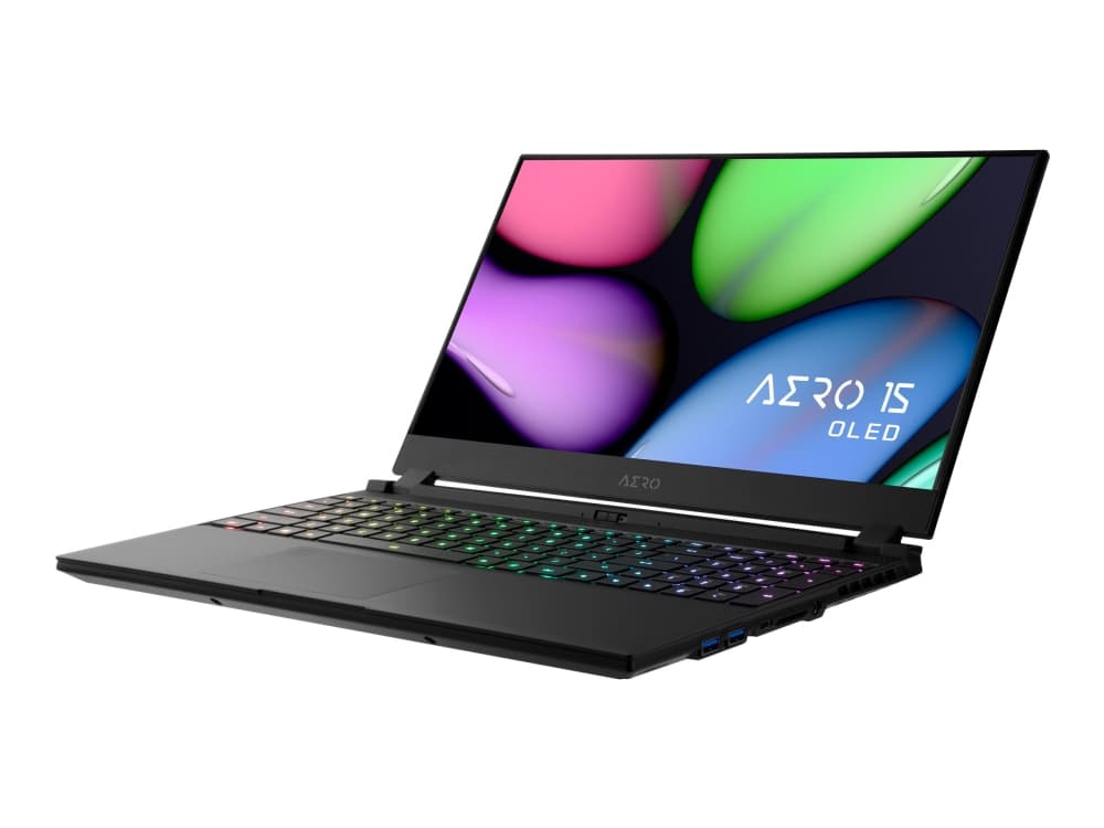 Gigabyte AERO 15 OLED YB 8DE5450SP - Core i7 10875H / 2.3 GHz - Win 10 Pro 64-bitars - 32 GB RAM - 1 TB SSD NVMe - 15.6" OLED AMOLED 3840 x 2160 (Ult