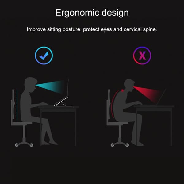 Foldbart stativ til laptop