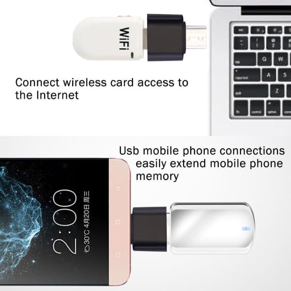 OTG-adapter USB Type-C til USB 3.0 - kompatibel med smartphone og computer