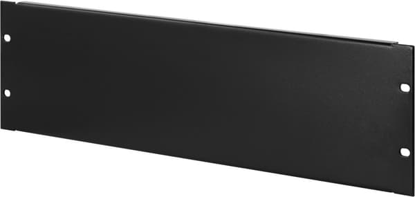 Cover panel, 3U, 19 ", black